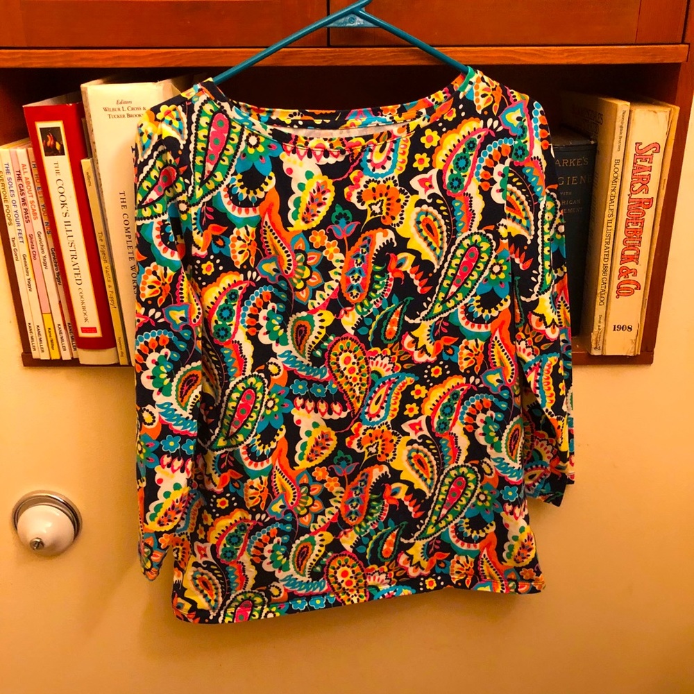 Talbots paisley print tunic